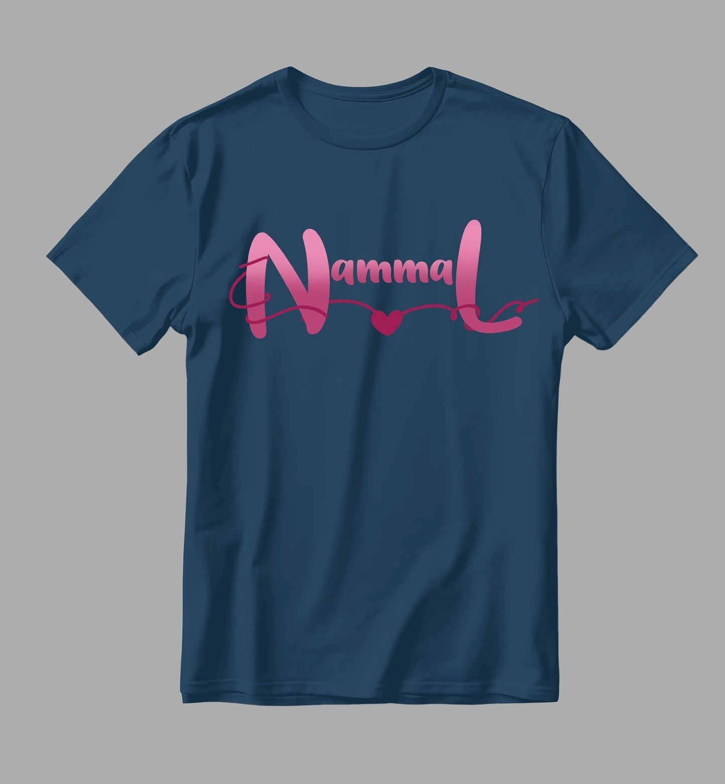 Nammal Graphic Print Blue T-shirt