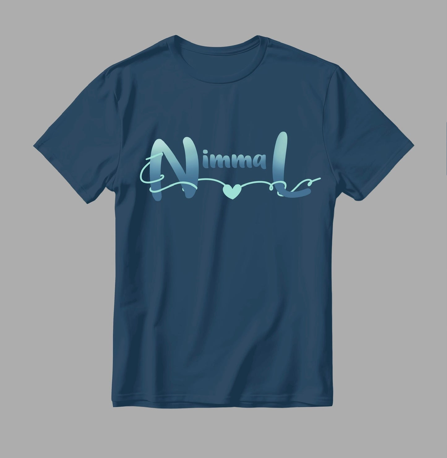 Nimmal Graphic Printed Blue T-Shirt | Stylish & Comfortable