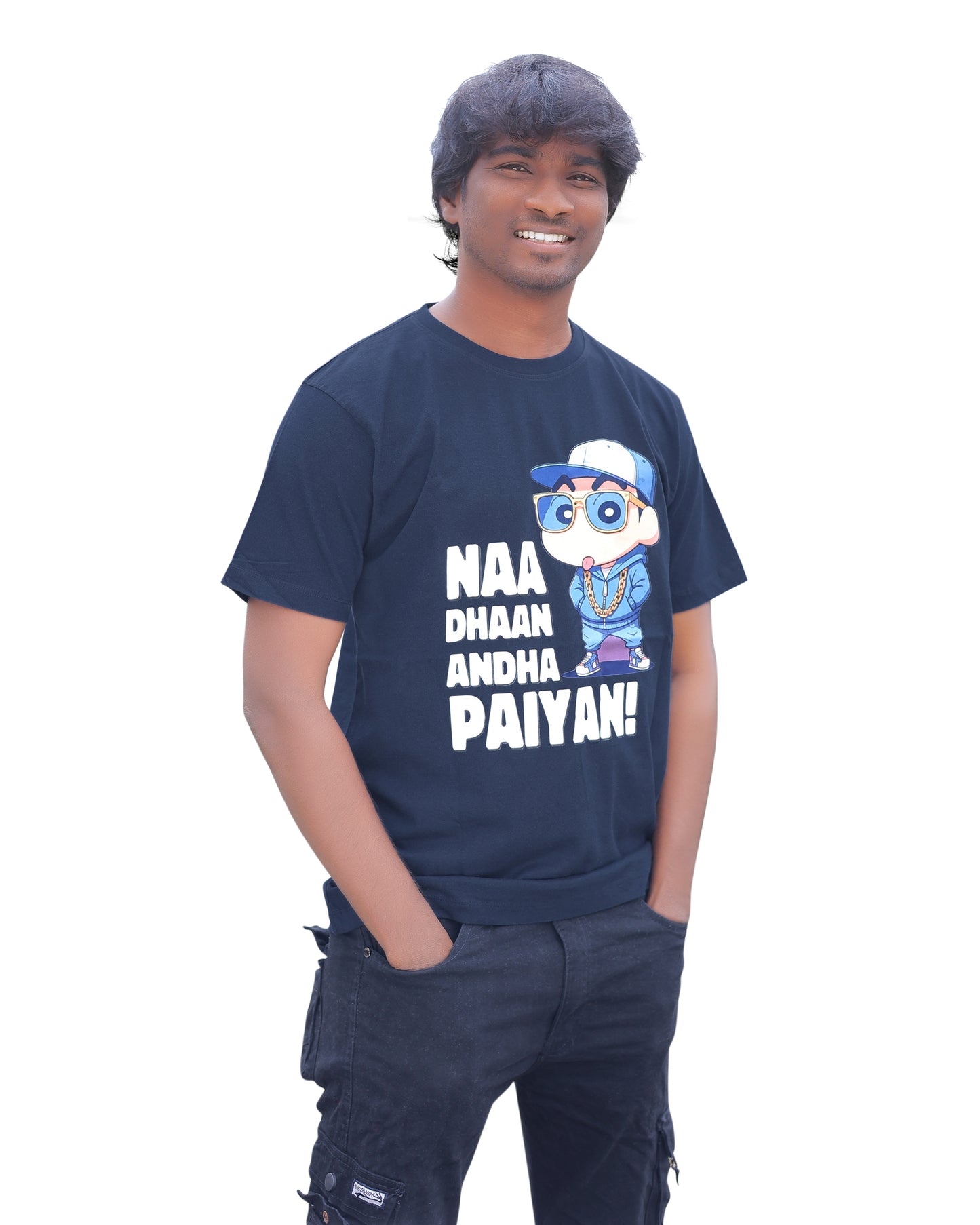 "Naa Dhan Andha Paiyan" Graphic Printed T-Shirt