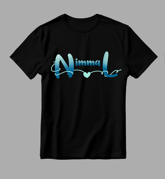 Nimmal Graphic Printed Black T-Shirt | Stylish & Comfortable