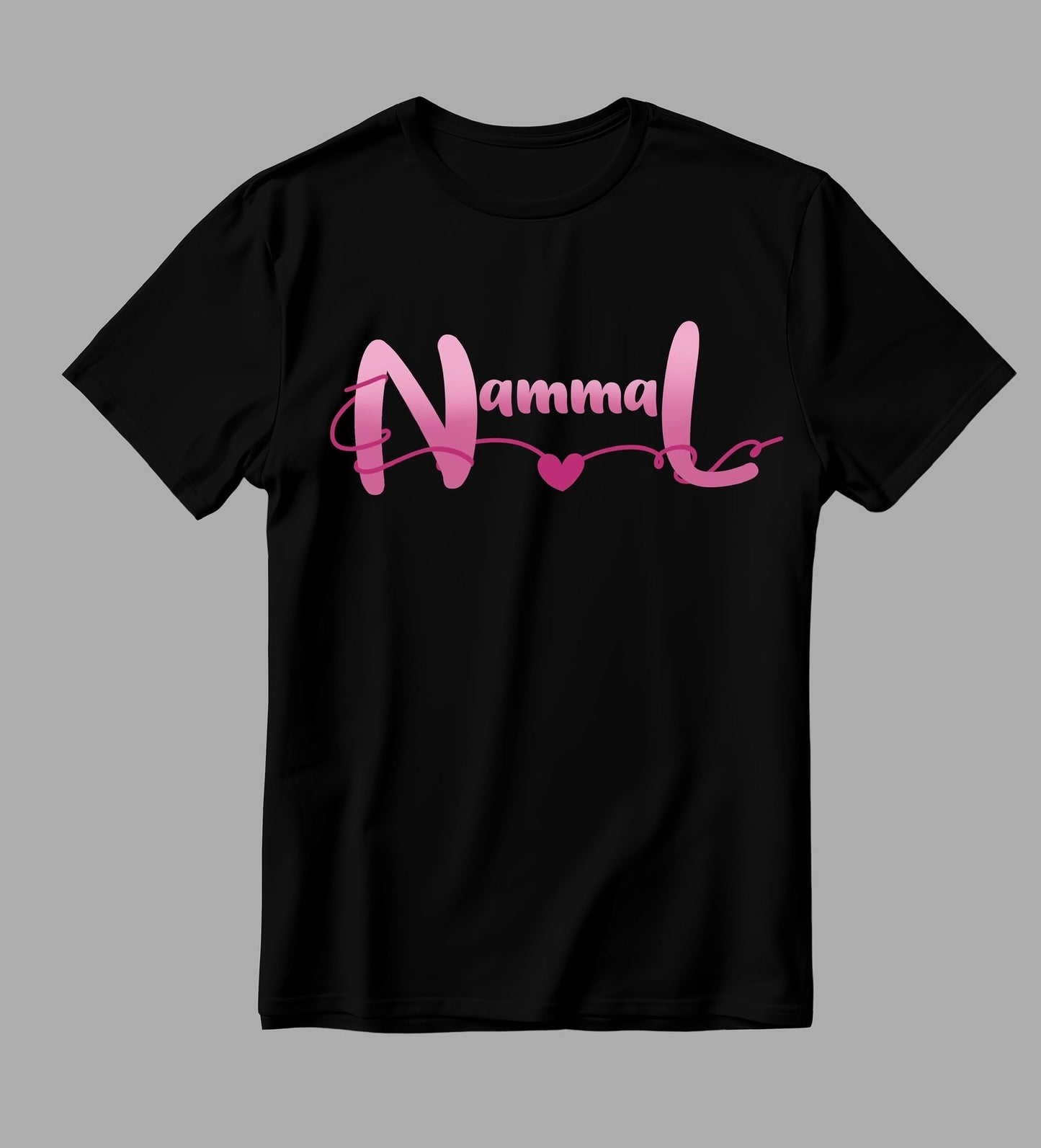 Nammal Graphic Print Black T-shirt