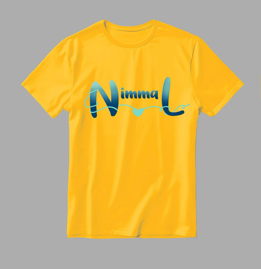 Nimmal Graphic Printed Yellow T-Shirt | Stylish & Comfortable