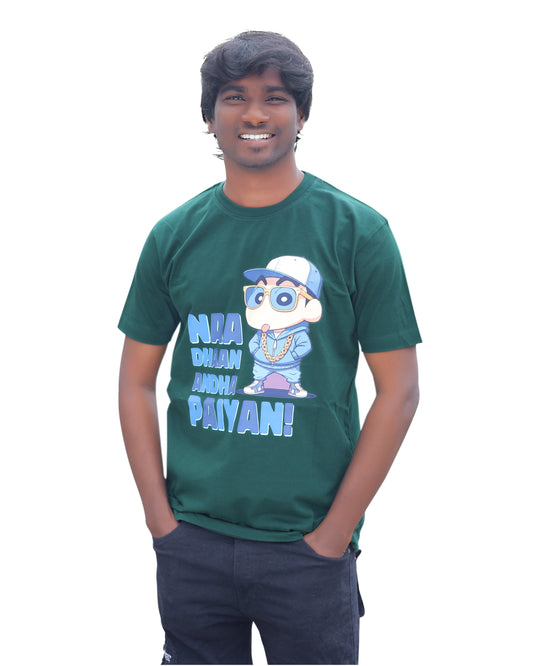 "Naa Dhan Andha Paiyan" Graphic Printed T-Shirt