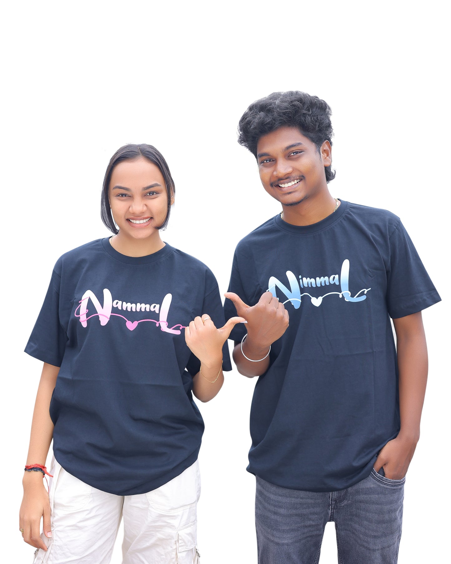 Nimmal Graphic Printed Blue T-Shirt | Stylish & Comfortable